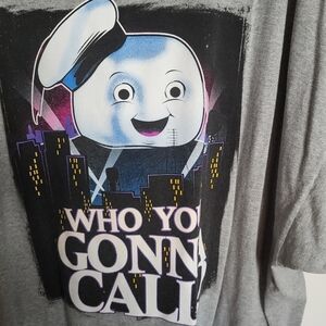 Ghostbusters Men's Gray Graphic T-Shirt